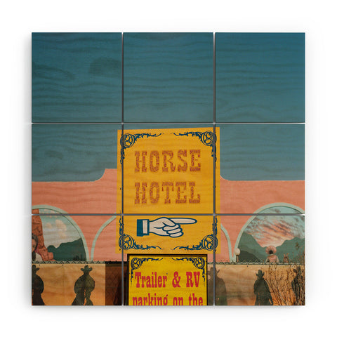 Bethany Young Photography Horse Hotel on Film Wood Wall Mural