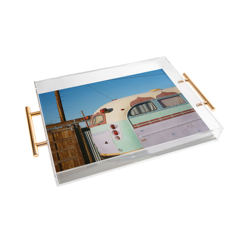 Bethany Young Photography Joshua Tree Bus on Film Acrylic Tray
