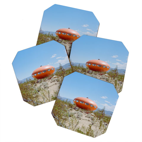 Bethany Young Photography Joshua Tree Futuro House Coaster Set