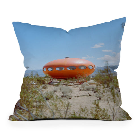 Bethany Young Photography Joshua Tree Futuro House Throw Pillow
