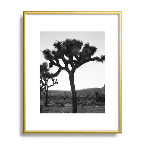 Bethany Young Photography Joshua Tree Monochrome on Film Metal Framed Art Print