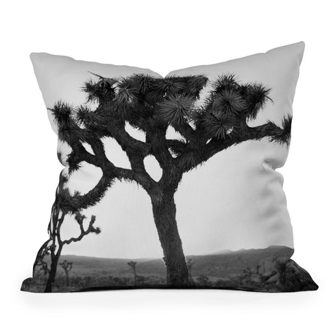 Bethany Young Photography Joshua Tree Monochrome on Film Outdoor Throw Pillow