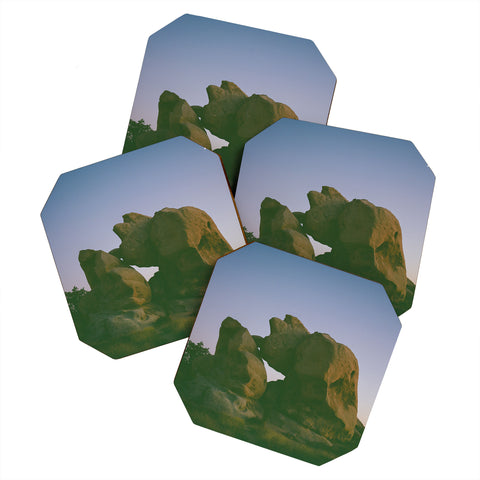 Bethany Young Photography Joshua Tree Moon VI on Film Coaster Set