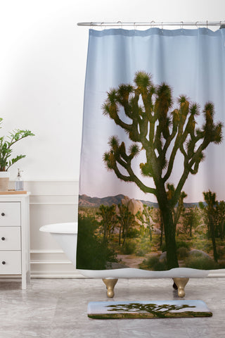 Bethany Young Photography Joshua Tree Moon VIII on Film Shower Curtain And Mat