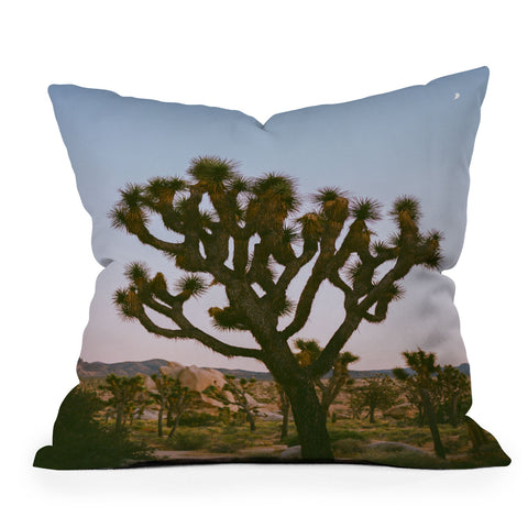 Bethany Young Photography Joshua Tree Moon VIII on Film Throw Pillow