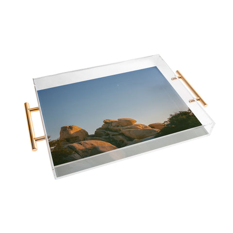 Bethany Young Photography Joshua Tree Moon X on Film Acrylic Tray