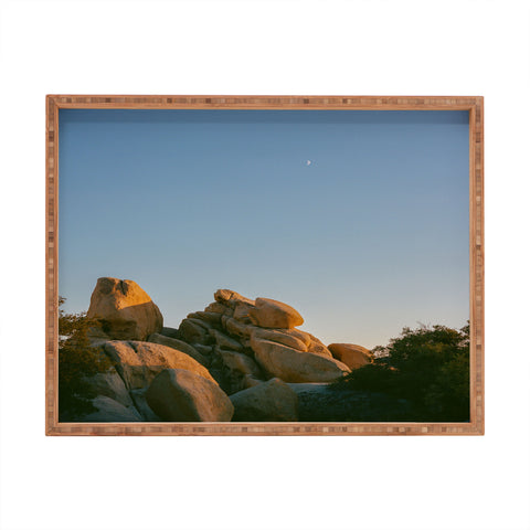 Bethany Young Photography Joshua Tree Moon X on Film Rectangular Tray