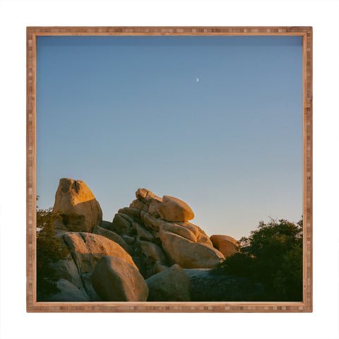 Bethany Young Photography Joshua Tree Moon X on Film Square Tray