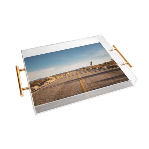 Bethany Young Photography Joshua Tree Road Acrylic Tray