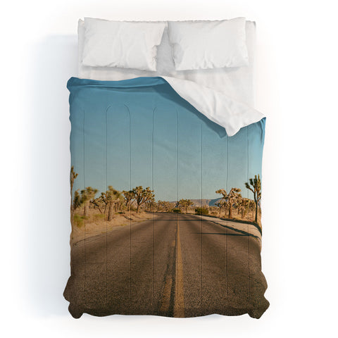 Bethany Young Photography Joshua Tree Road II on Film Comforter