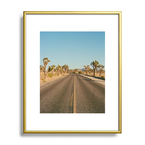 Bethany Young Photography Joshua Tree Road II on Film Metal Framed Art Print Havenly