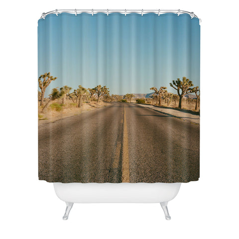 Bethany Young Photography Joshua Tree Road II on Film Shower Curtain