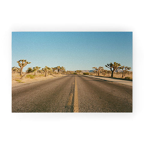 Bethany Young Photography Joshua Tree Road II on Film Welcome Mat