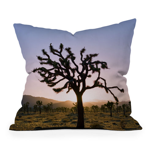 Bethany Young Photography Joshua Tree Sunset II on Film Outdoor Throw Pillow