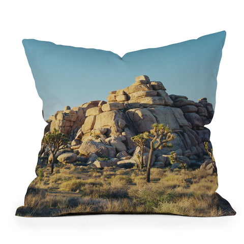 Bethany Young Photography Joshua Tree Sunset on Film Outdoor Throw Pillow