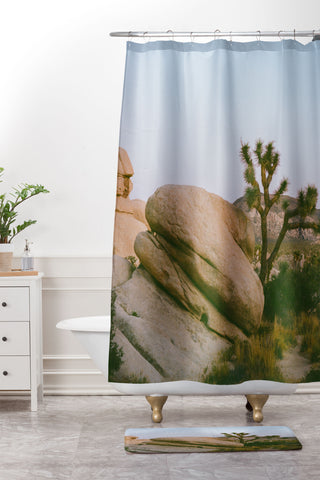 Bethany Young Photography Joshua Tree Twilight V on Film Shower Curtain And Mat