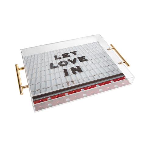Bethany Young Photography Let Love In Acrylic Tray