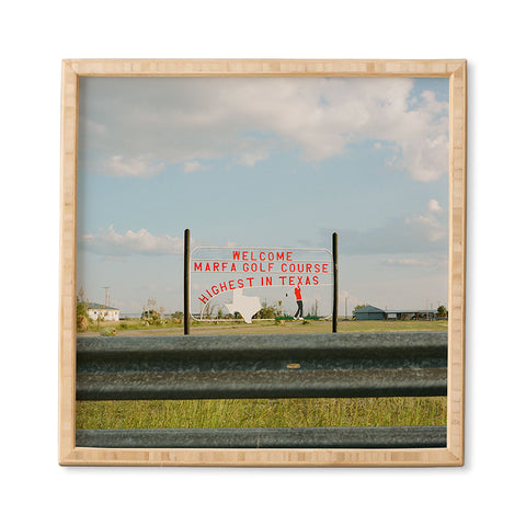 Bethany Young Photography Marfa Golf Course on Film Framed Wall Art