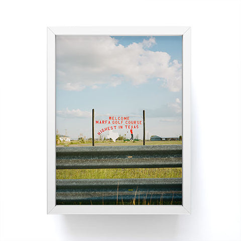 Bethany Young Photography Marfa Golf Course on Film Framed Mini Art Print
