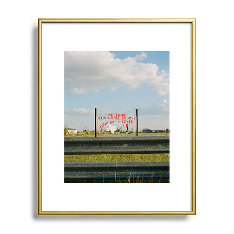 Bethany Young Photography Marfa Golf Course on Film Metal Framed Art Print