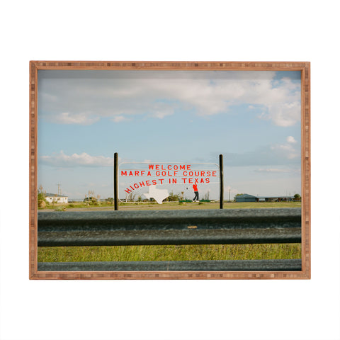 Bethany Young Photography Marfa Golf Course on Film Rectangular Tray