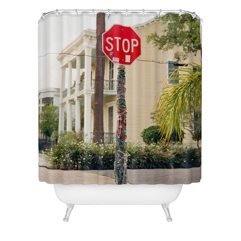 Bethany Young Photography New Orleans Beads Shower Curtain