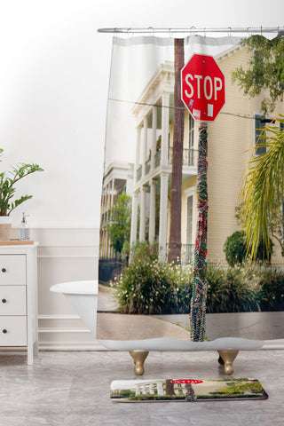 Bethany Young Photography New Orleans Beads Shower Curtain And Mat