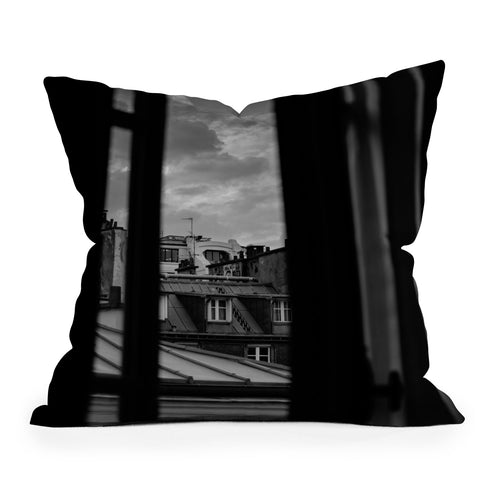 Bethany Young Photography Noir Paris II Outdoor Throw Pillow