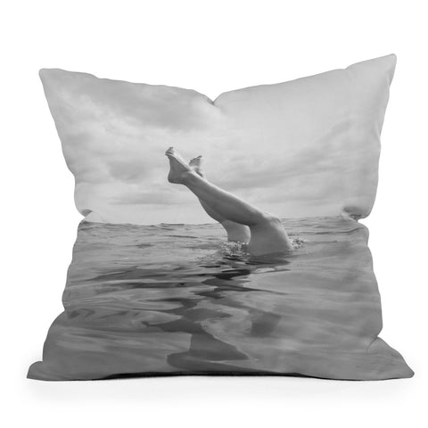 Bethany Young Photography Ocean Dive Outdoor Throw Pillow