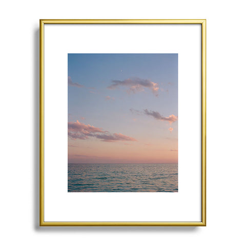 Bethany Young Photography Ocean Moon on Film Metal Framed Art Print