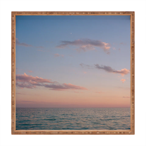 Bethany Young Photography Ocean Moon on Film Square Tray