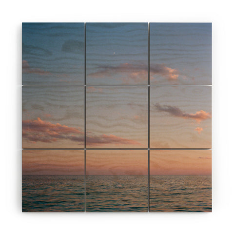Bethany Young Photography Ocean Moon on Film Wood Wall Mural