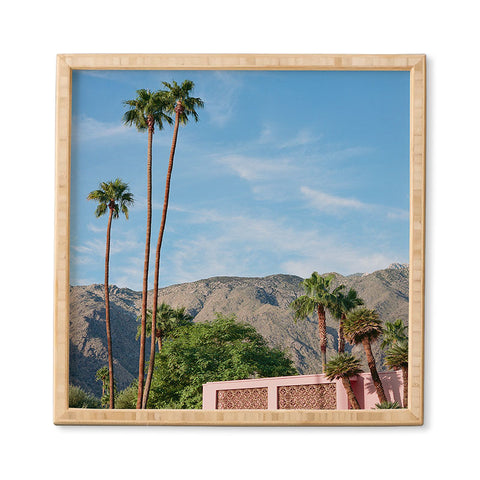 Bethany Young Photography Palm Springs Pink House Framed Wall Art