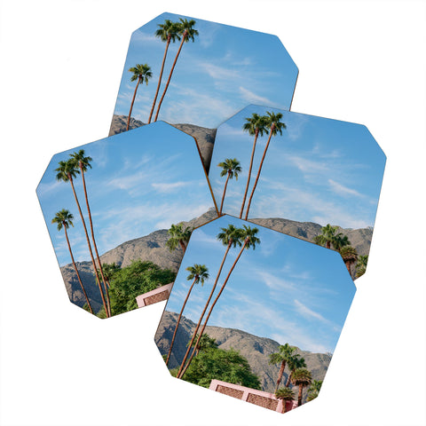 Bethany Young Photography Palm Springs Pink House Coaster Set