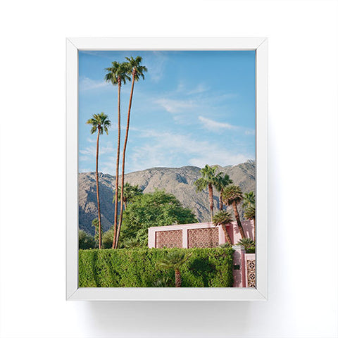 Bethany Young Photography Palm Springs Pink House Framed Mini Art Print