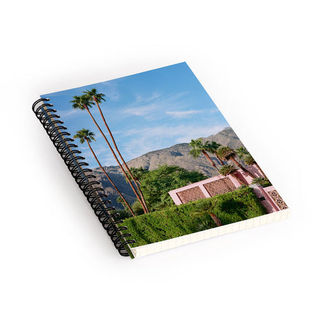 Bethany Young Photography Palm Springs Pink House Spiral Notebook