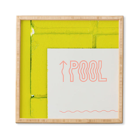 Bethany Young Photography Palm Springs Pool Framed Wall Art