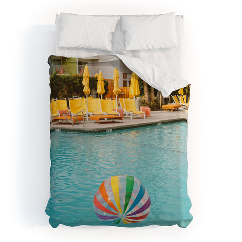 Bethany Young Photography Palm Springs Pool Day Duvet Cover