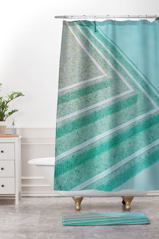 Bethany Young Photography Palm Springs Pool Day II Shower Curtain And Mat