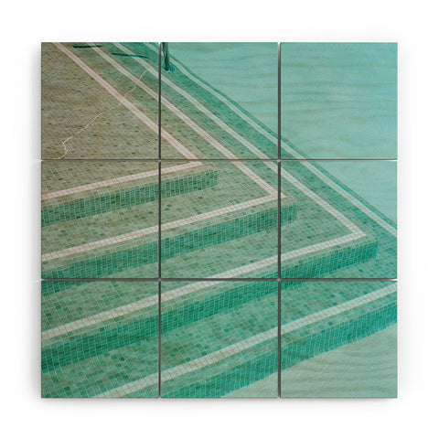 Bethany Young Photography Palm Springs Pool Day II Wood Wall Mural