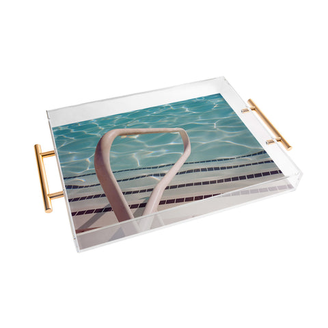 Bethany Young Photography Palm Springs Pool Day on Film Acrylic Tray