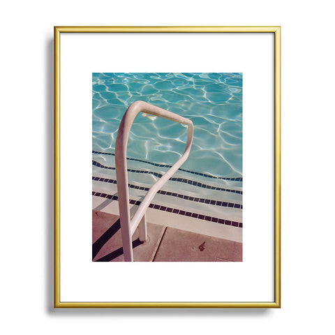 Bethany Young Photography Palm Springs Pool Day on Film Metal Framed Art Print