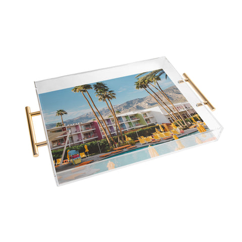 Bethany Young Photography Palm Springs Pool Day VIII Acrylic Tray
