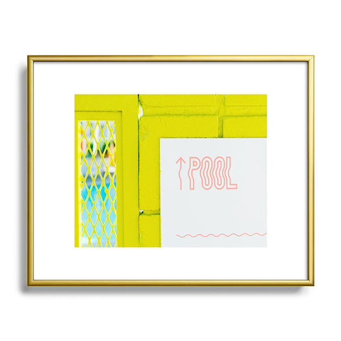 Bethany Young Photography Palm Springs Pool Metal Framed Art Print