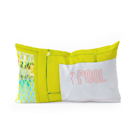 Bethany Young Photography Palm Springs Pool Oblong Throw Pillow