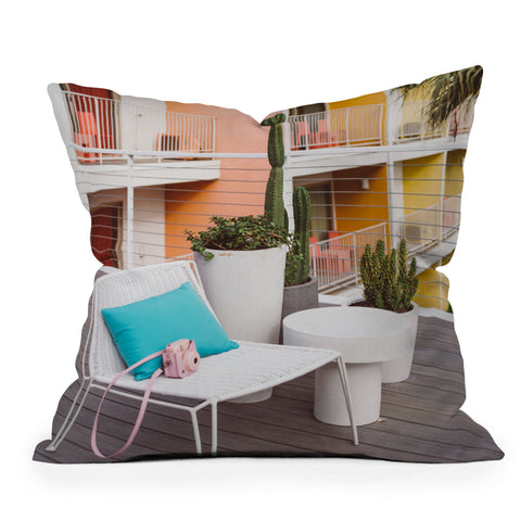 Bethany Young Photography Palm Springs Vibes IV Outdoor Throw Pillow