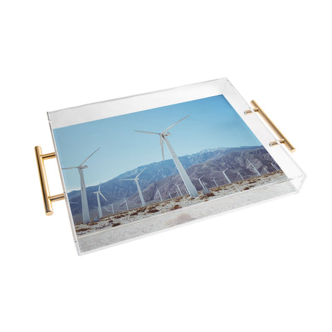 Bethany Young Photography Palm Springs Windmills IV Acrylic Tray