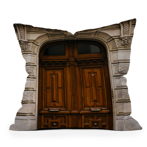 Bethany Young Photography Paris Doors Outdoor Throw Pillow