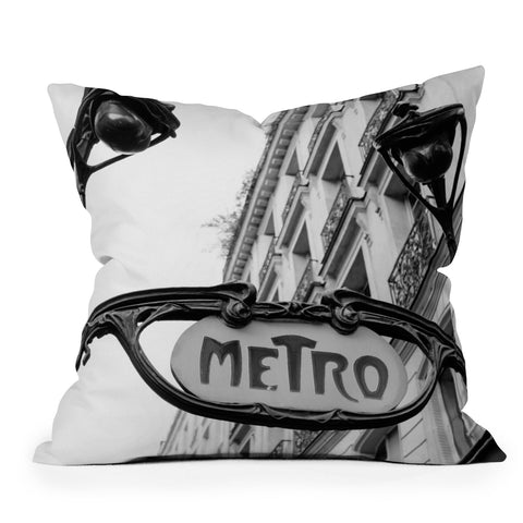 Bethany Young Photography Paris Metro IV Outdoor Throw Pillow