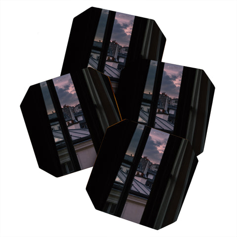Bethany Young Photography Paris Sunset VI Coaster Set